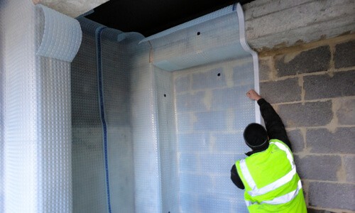 Installing Platon Membrane to a Basement