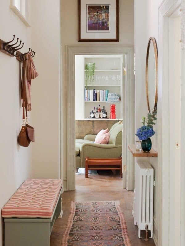 Neutral painted hallway