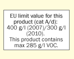 Standard EU VOC paint label