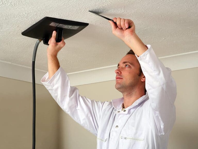 Using a steam stripper on an artex ceiling