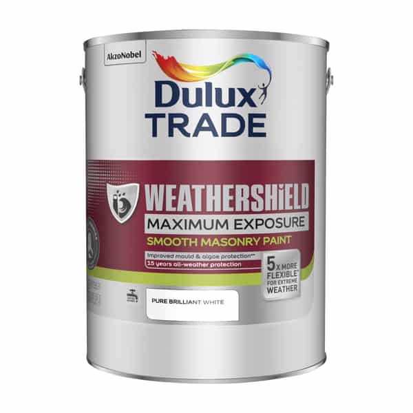 Maximum exposure masonry paint